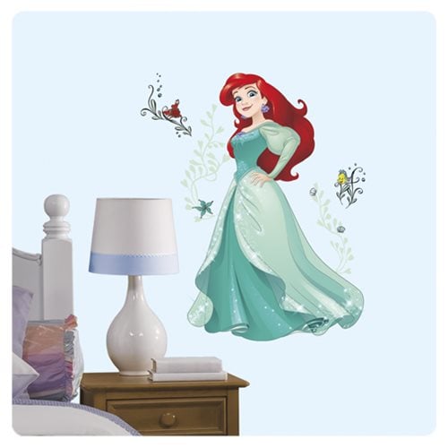 The Little Mermaid Ariel Disney Sparkling Princess Peel and Stick Giant Wall Decals